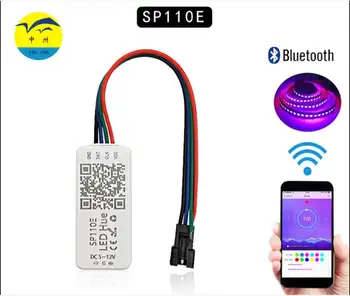 SP110ESmart WIFI BLUETEECH iPhone App DC5-24V RGB Led драйвер за Управление с Регулируема Яркост за Многоцветен Led Лента Мини-Размер Amazn Гореща Разпродажба