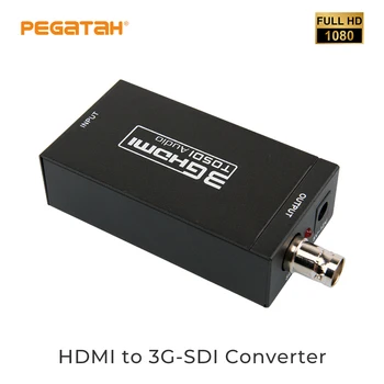 Мини-конвертор на видео в 3G-SDI SDI Видео Конвертор с адаптер BNC 1080P Откриване на Конвертора за Камери