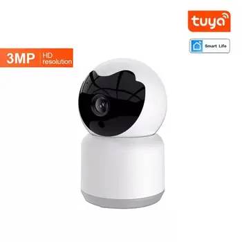 3MP 1296P Sasha Smart Life Безжична IP PTZ Камера AI Humanoid Откриване на Движение на Домашни Алармени системи за ВИДЕОНАБЛЮДЕНИЕ Монитор