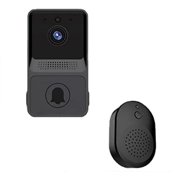 WiFi Видео звънчева Камера, HD Интелигентна Визуална Домашна камера за Сигурност Звънец, Нощно виждане, 2-лентов звук, Нощно виждане
