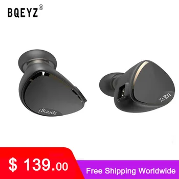 Слушалки BQEYZ Spring 1 Пиезоелектрични балансиран Хибрид Драйвери HiFi In Ear Monitor Спортни Слушалки За Бягане
