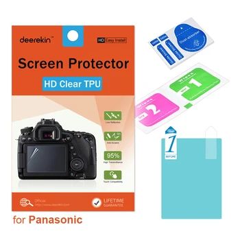 Deerekin HD Мека Защитно фолио от TPU за екран Panasonic Lumix FX700 ZS50 ZS45 TZ85 TZ70 TZ57 FZ47 TX1 G5 ZS200 ZS220 TZ200 TZ220 TX2