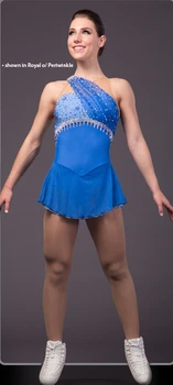 произведено по поръчка рокля за фигурата ски синьо женско соревновательное рокля за каране на кънки безплатна доставка дрехи за каране на кънки гореща разпродажба лед рокля