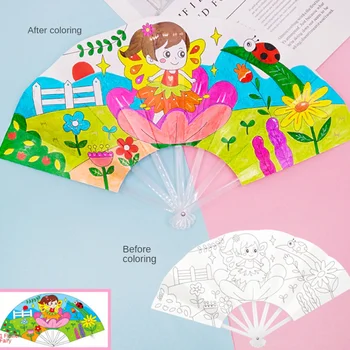 Снимка Годишният Фен САМ на Играчки За Деца Карикатура на Животните Цвят Графити Оригами Фен-Арт Занаят Играчка Творчески Фигура Деца