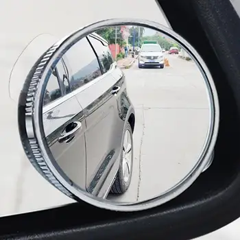 1 Чифт Автозеркал за обратно виждане Безрамная Издънка Фиксирующее Стъкло Въртяща Изпъкнали Огледала Авто Аксесоари Огледало Външни Детайли