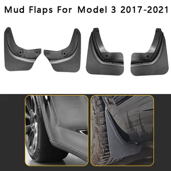 Калници За Tesla, Модел 3 2017-2021 Аксесоари Защитно Крило На Предното И Задното Колело Калник На Задно Колело
