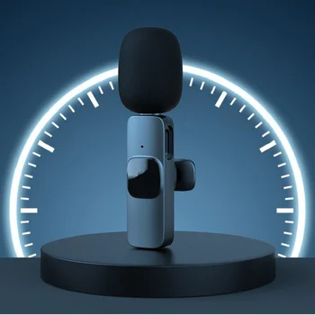 Професионален Безжичен Микрофон Петличный Телефон За Записване Записи Смартфон Клетъчна Система За Микрофони Предавател Вратовръзка Микрофона На Ревера Mobile