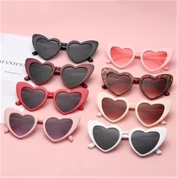 Сърцето-Слънчеви очила-Дамски Маркови Дизайнерски Слънчеви Очила с Кошачьим Око, Дамски Ретро Очила във формата на Сърце, дамски официални UV400