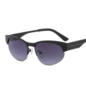 2021 Ретро Стръмен котешко око на Модни луксозни мъжки Слънчеви Очила Дамски Маркови Черни Големи Рамки Нюанси UV400 Градиентные Слънчеви Очила