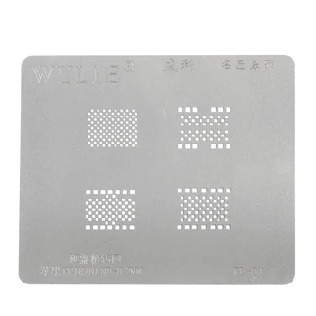 100FIX Висококачествени Универсални Шаблони BGA За iPhone PCIE/NAND 0,2 мм Дебели Твърд Диск Стоманена Мрежа