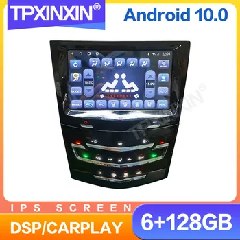 6 + 128 GB Android 10,0 CarPlay Автомобилен Радиоприемник За Cadillac ATS XTS CTS SRX ATSL Мултимедиен Авторадио Плеър, Навигация, Стерео GPS устройство