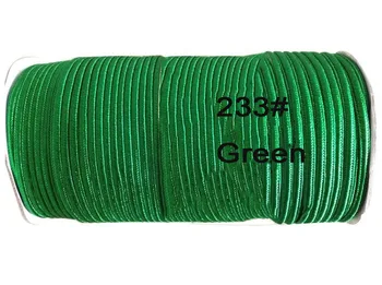 4 мм Зелено Най-добър Плосък Найлонов Кабел + 130 м/ролка Бижута, Аксесоари, Конци Ресни Въженият Гривна Китайски възел Във кабели