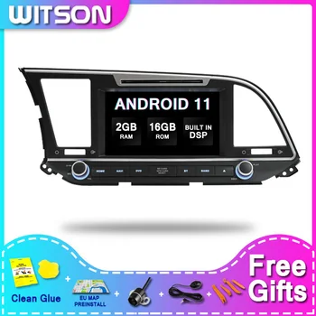 WITSON DSP 2 GB 16 2Din Android 11 Автомобилен Мултимедиен Плеър За HYUNDAI ELANTRA 2016 Радио Аудио GPS Глон