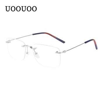 UOOUOO blue-ray очила без рамки оптични рамки квадратна форма, компютърни очила детска рамки за очила 31317