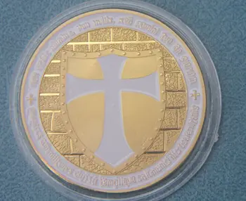 Сив рицар кръст Европа Позлатена Монета Възпоменателна Монета на Иконата Колекция от Медали е най-Добрият Подарък