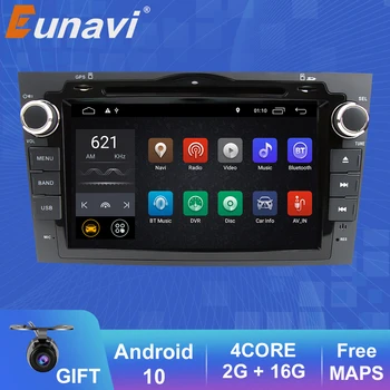 Eunavi 2 Din Androd 10 DVD Player, За Honda CRV 2006 2007 2008 2009 2010 2011 Авто Радио Стерео 1024*600 HD TDA7851 DSP 4G