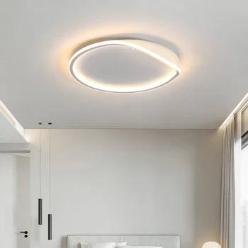 OUQI Нов led тавана лампа модерен минималистичен лампа за спални, кабинет, трапезария, творчески кръг на лампата в стаята, скандинавски, лампа за дневна