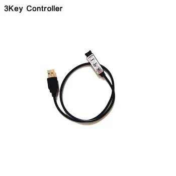 LED МИНИ-контролер 3 Ключ 5 В USB-Кабел за 5050 RGB Led Stirp Светлината, за PC TV Tab
