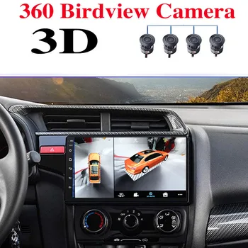 За HONDA Fit GK GP Jazz 2014 ~ 2020 CarPlay 360 BirdView 3D Кола Стерео Аудио Мултимедийна Навигационна GPS Navi Радио Плеър