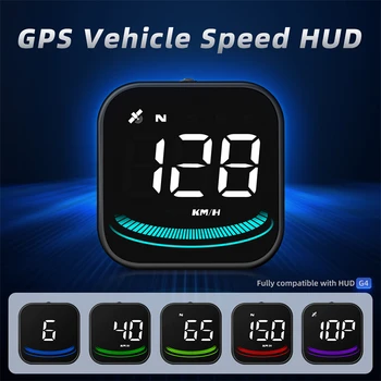 G4 Авто HUD Дисплей Head Up Дисплейное Устройство за Кола Проектор Аларма за измерване на Скоростта на GPS Ръководство За Скорост на Предното Стъкло на Автомобилни Електронни Аксесоари