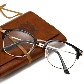 ZXTREE Модни Очила за късогледство в голяма рамка, Готов продукт, Метална Дограма Със степен, Женски Мъжки слънчеви Очила за късогледство от -1,0 до -6,0 ZN10