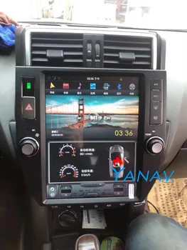 Авто плейър За-Toyota Land Cruiser Prado 10-13 Tesla Стил на Екрана Stereo GPS Навигация с долно Оттичане плейър HD