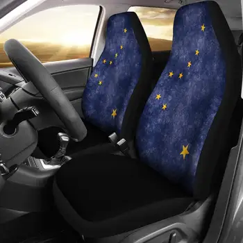 Калъфи за автомобилни седалки Alaska (опаковка от 2) - Универсални капаци за предните седалки на автомобили и ванове - Защита на седалки на поръчката - Автомобилен аксесоар - подарък за h