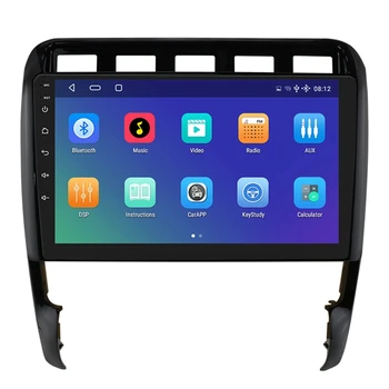 Радиото в автомобила 9 инча HD MP5 Мултимедиен плеър с Android 11.0 Радио GPS Навигация, Wifi, Bluetooth-Porsche Cayenne 2002-2010