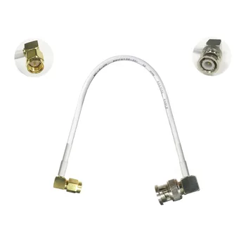Маркова новост 1 бр. SMA мъжки под прав ъгъл към BNC мъжки под прав ъгъл косичка кабел адаптер включете 15/30/50/100 см ниска загуба на най-високо качество
