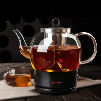 Преварена чай и прибори Черно напълно автоматичен парна стъклена кана осигурява черна Защита от прегряване