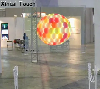 1.Холографски прозрачен екран задна проекция с размер на 524 м x 2 м, филмът дисплей с ярки и отчетливи образи за стъклени прозорци, магазин, летище