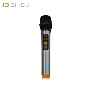 SHIDU Безжичен Ръчно UHF Микрофон Динамичен Вокален Микрофон С Жак 6,5 мм Приемник Портативен Усилвател за Промяна на Гласа За Реч U6