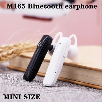 M165 Безжични Bluetooth Слушалки на ушите С Един Мини-Вложка Хендсфри Музикална Стерео Слушалки с Микрофон за Смартфони