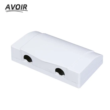 Avoir Прозрачна, Водоустойчива Кутия С Бяла Пластмасова Стена С Прекъсвач Защитна Кутия 172 Тип Двоен Контакт Protecto Баня Rsplash Box