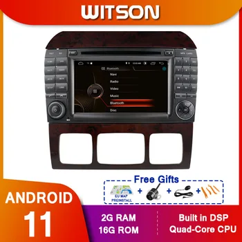 WITSON Android11 Радио GPS DVD за MERCEDES-BENZ S CLASS W220 Авто Радио Мултимедиен Монитор GPS Навигация Bluetooth Главното Устройство
