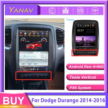 2 Din Android Касетофон За Dodge Durango 2014-2016 Оттичане GPS Navi Авто Радио Аудио Авто Стерео Мултимедиен Плеър Главното Устройство