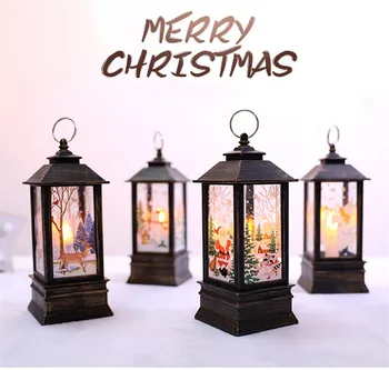 Светодиодна Коледна Свещ с led чаена лампа Коледна Украса на Свещи, Декорация на Коледната Елха Малка маслена лампа Kerst Home Decor