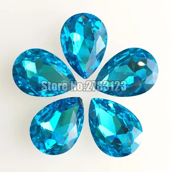 Фабричните продажба на езерото синьо pointback добро качество ААА + Кристал Crystal DR свободни кристали за нокти / аксесоари за облекло SWSP012