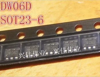 500 бр./ЛОТ Нов DW06D SOT23-6-Две в едно Литиева батерия Защита на Чип за